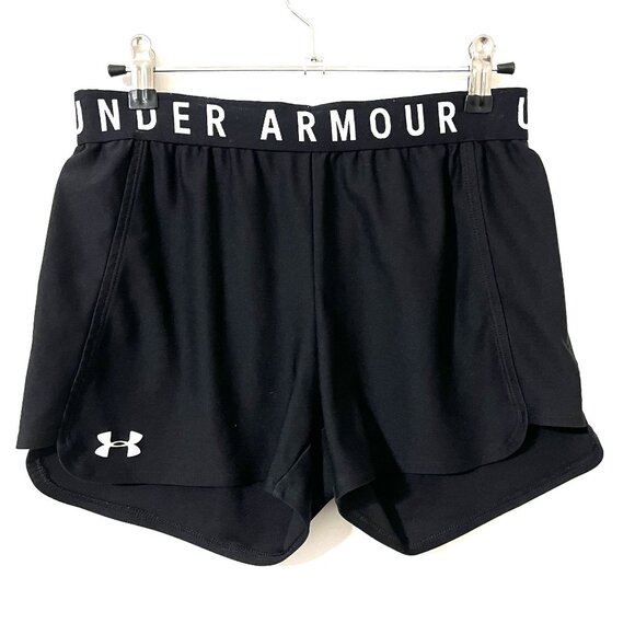 Under Armour Black Running Heat Gear Loose Shorts 1332550 Size M - Picture 2 of 6